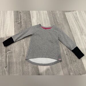 Appaman Gray Sparkle Sweatshirt with Black Cuffs